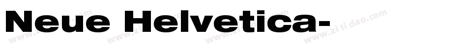 Neue Helvetica字体转换
